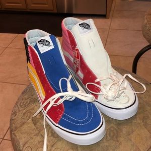(Patchwork) Multi Color High Top Vans